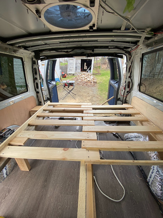 Building the sliding slat bed frame